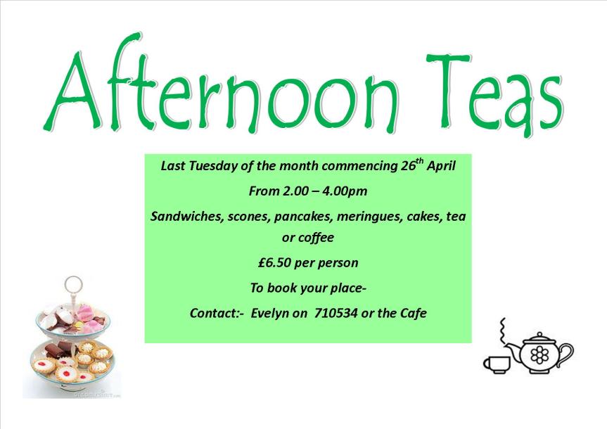 afternoon teas 2016