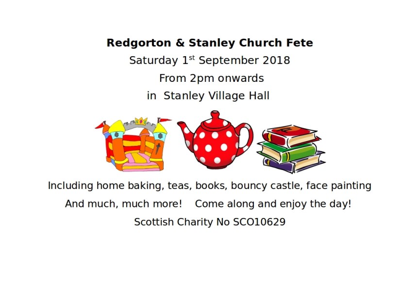 Stanley Church Fete Poster 2018