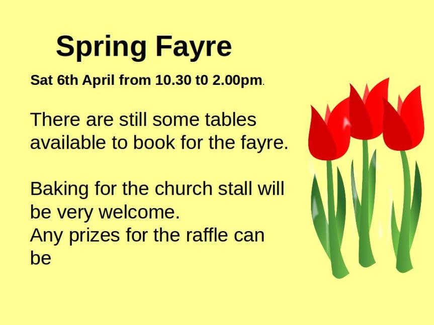 Church Notices 31/3/19