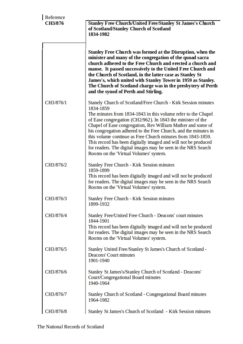 NRS Church Records - catalogue - CH3-876 - 04 April 2019