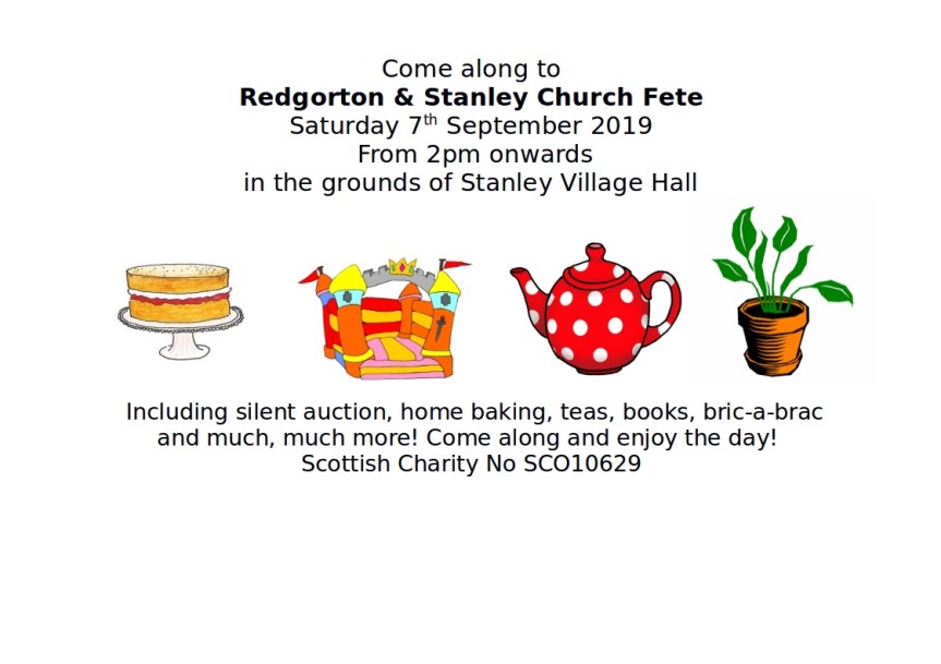 Stanley Church Fete Poster 2019