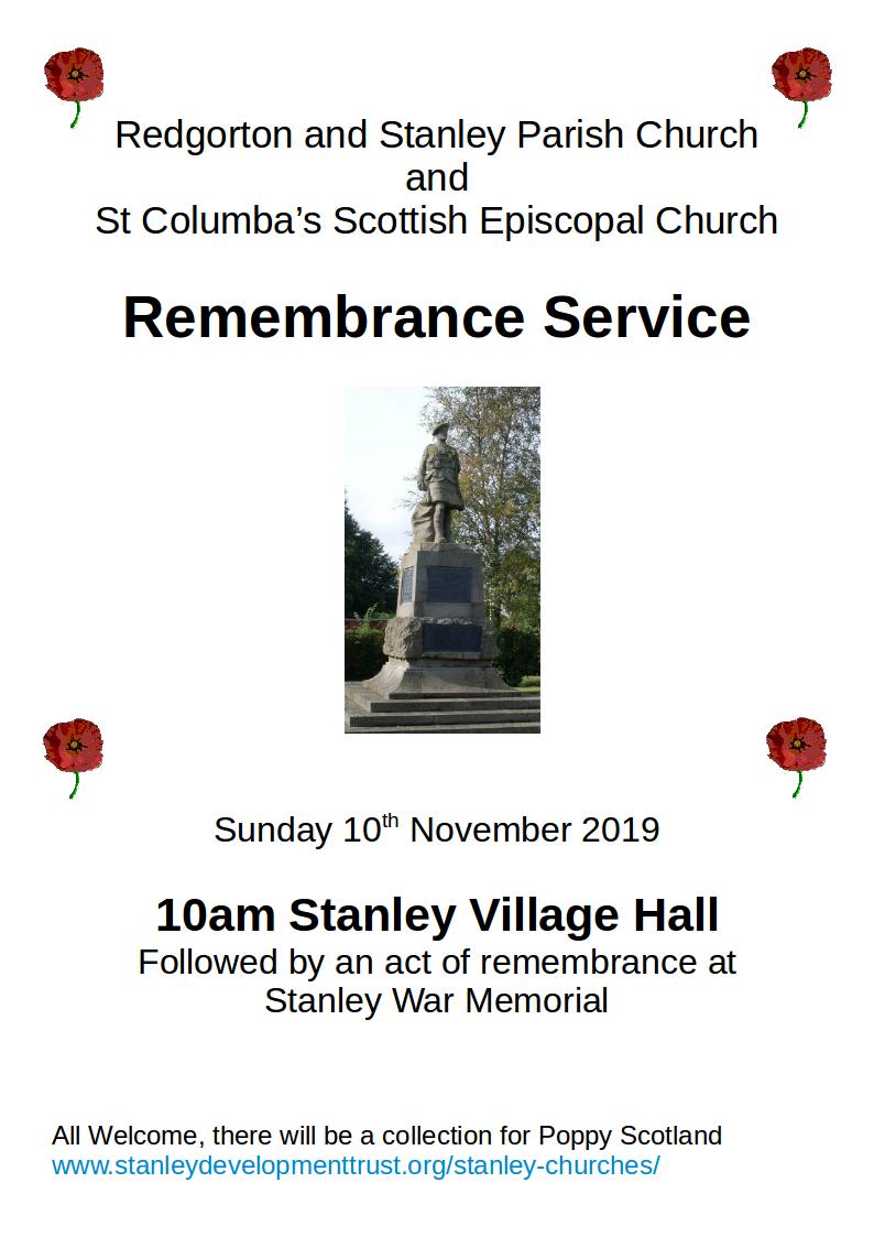 remembrance poster 2019
